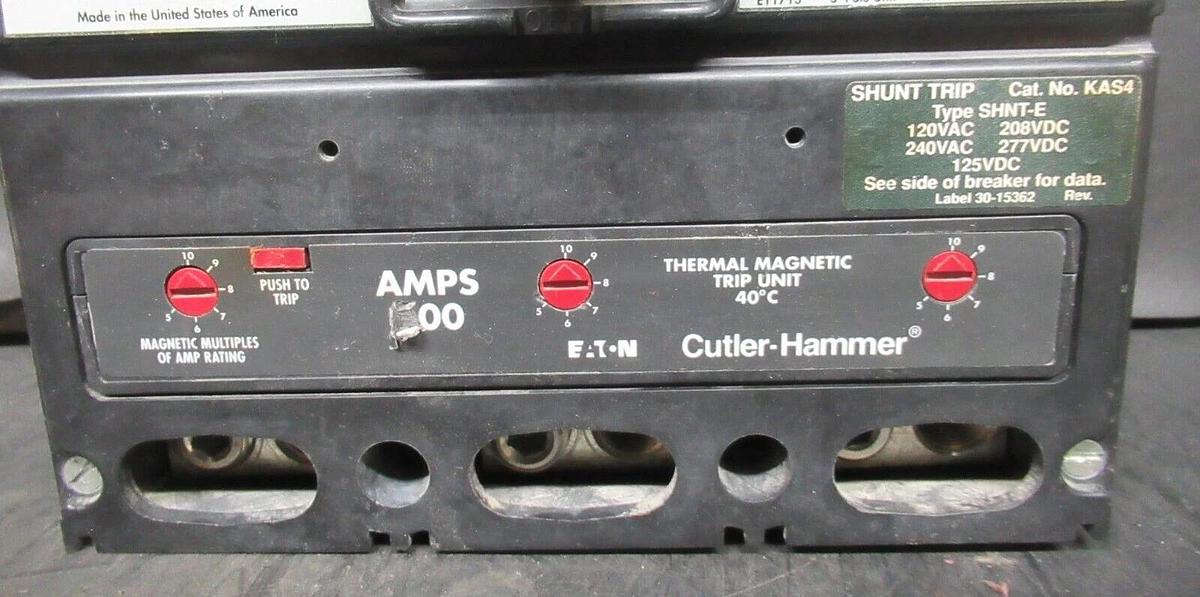 Used 600 AMP EATON CIRCUIT BREAKER LH36F600E 600 VAC 3-POLE 50/60 HZ **WARRANTY**