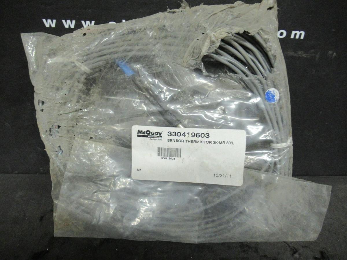 GENUINE MCQUAY LEAVING WATER TEMPERATURE SENSOR THERMISTOR 3K-MR 30' L 330419603