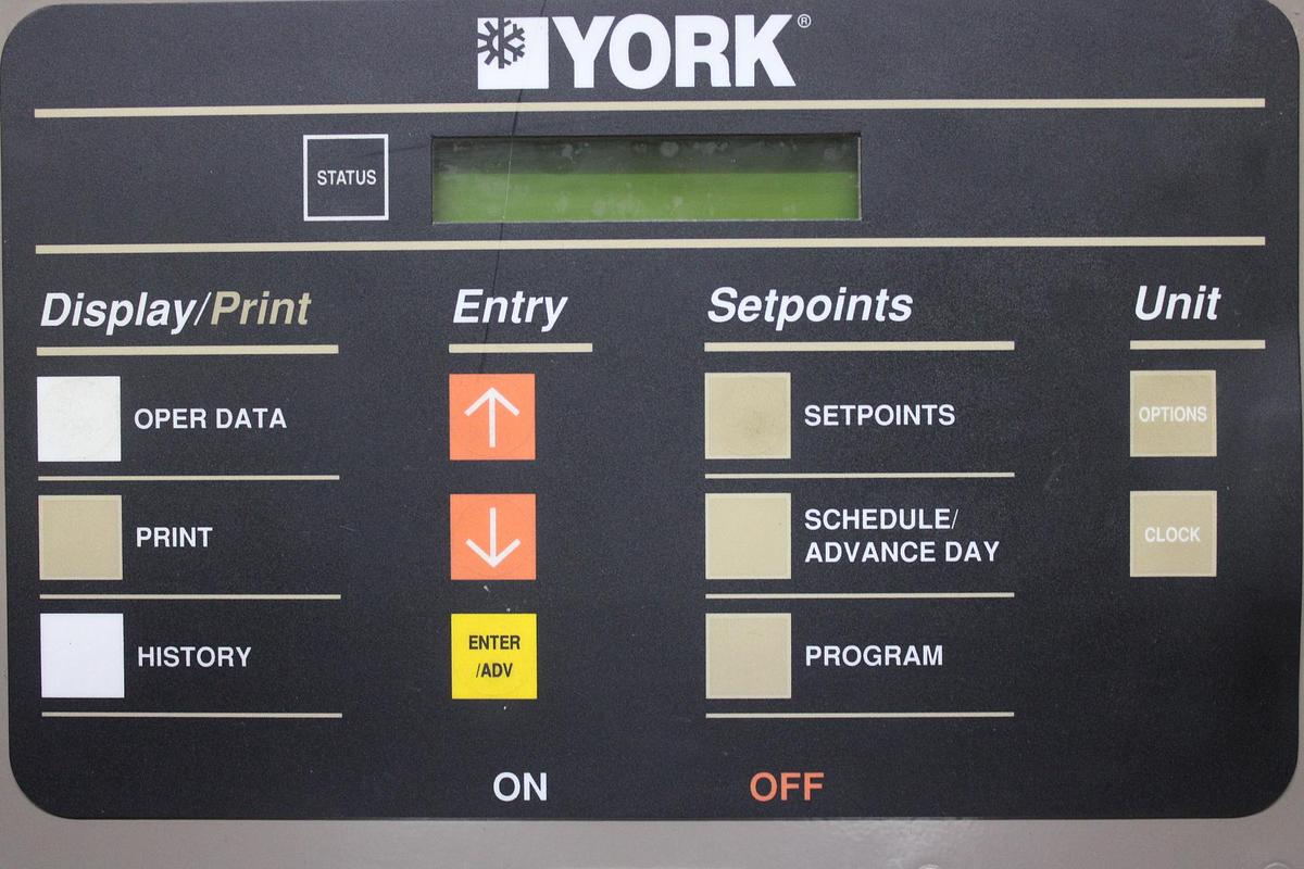 Used TRANE TRI1 SERIES VFD KEYPAD 195N2176