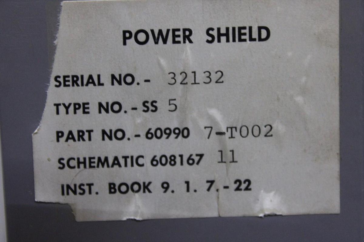 Used ITE POWER SHIELD SOLID STATE TRIP SS5 609907-T002 **WARRANTY INCLUDED**
