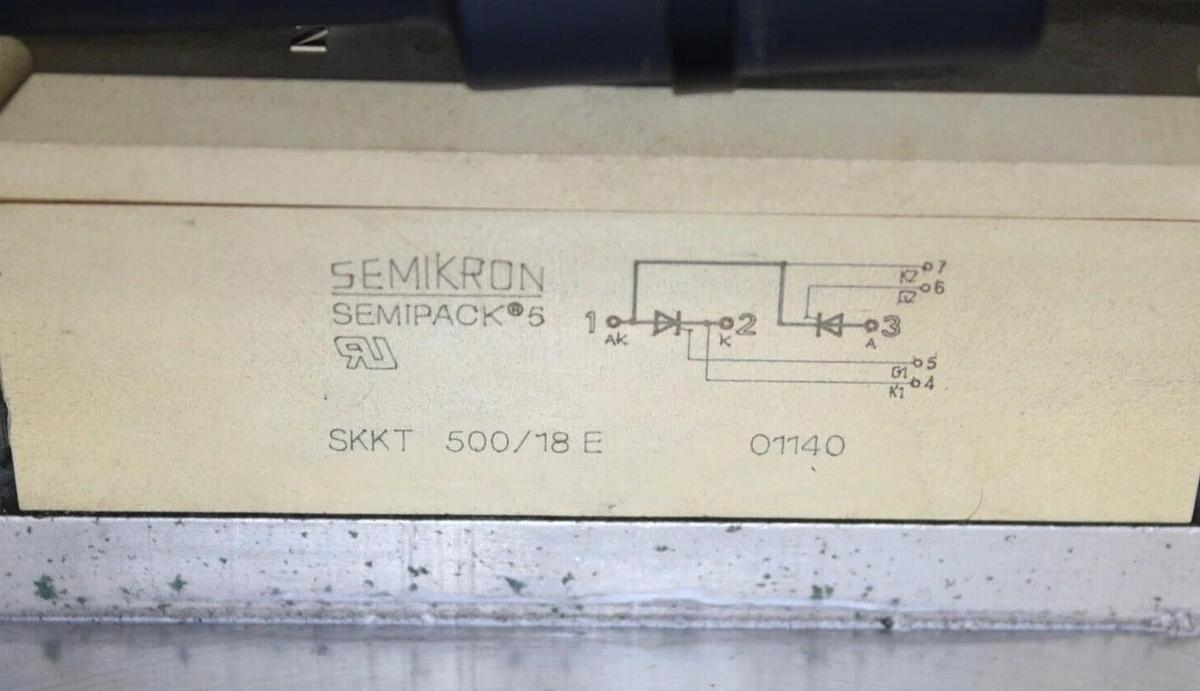 Used ACTIVE POWER UPS MODULE STATIC SWITCH INTERFACE 30036 REV. F W/ SKKT-500/18E