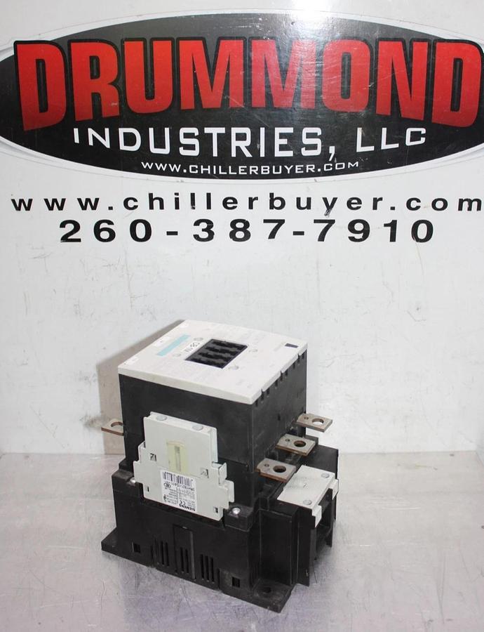 Used SIEMENS CONTACTOR 3RT1055-6...6 600 VAC 195 AMP 150 HP 3-POLE 3-PHASE COIL: 120V