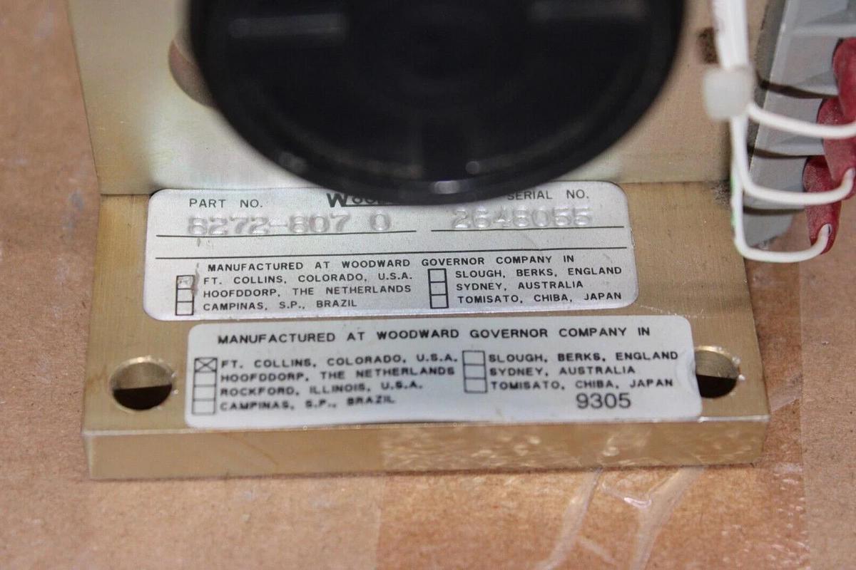Used WOODWARD MOTOR OPERATED POTENTIOMETER 8272-807-O **WARRANTY INCLUDED**