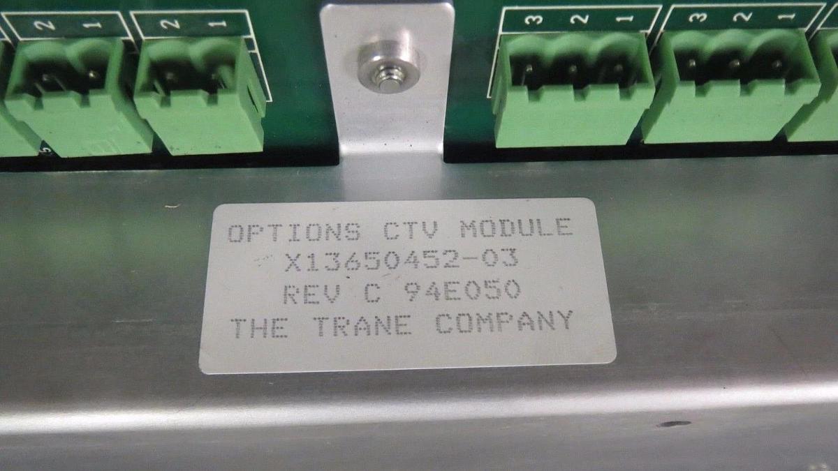 Used TRANE CHILLER OPTIONS CTV MODULE X13650452-03 REV C **WARRANTY**