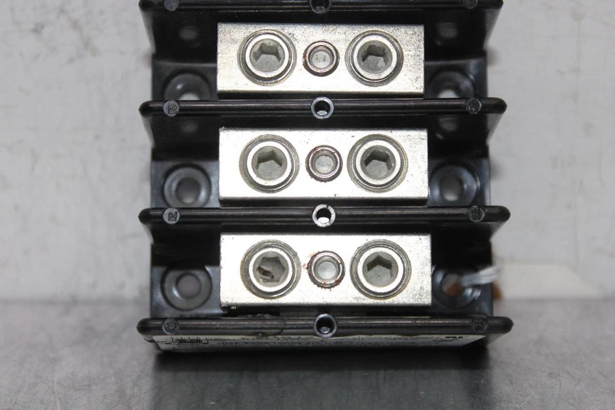 Used EDISON WIRE TERMINAL BLOCK PB1013 200 AMP 600 VOLT 3-POLE **WARRANTY**
