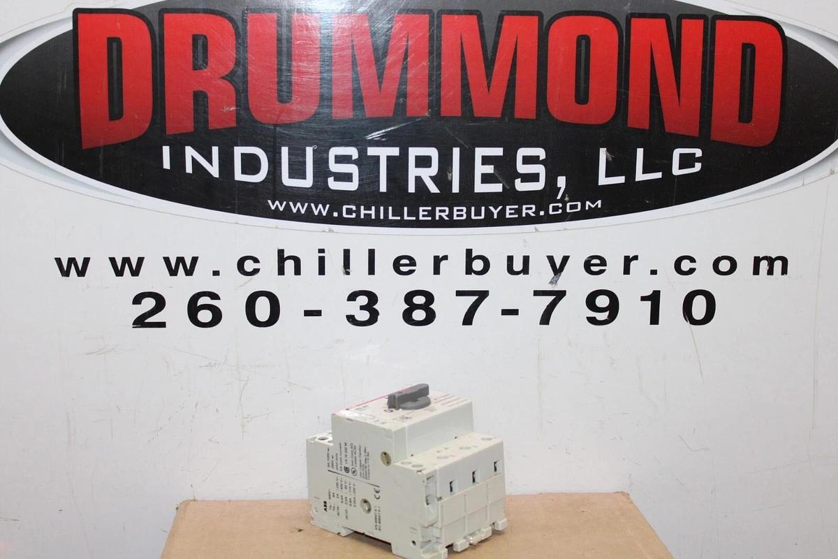 Used ABB MANUAL MOTOR STARTER MS325 6.3-9 AMP 600 VAC 3-PHASE 3-POLE 7.5 HP