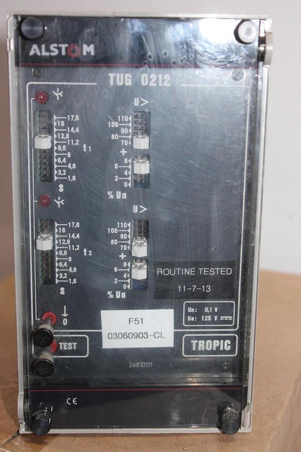 Used ALSTOM TUG 0212 TROPIC RELAY 2681011 03060903-CL 125 VDC **WARRANTY**