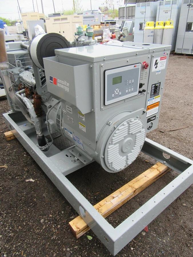 Used 50 KW GENERATOR MTU 5.0 NATURAL GAS / LP 120/208V 3 PH RE-CONNECTABLE 23 HRS