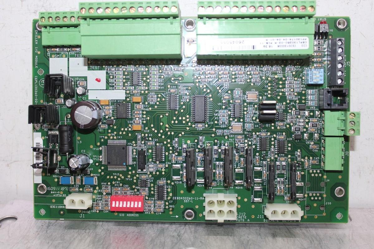 Used CARRIER CHILLER I/O MODULE CIRCUIT BOARD CEPL130260-02-R CEBD430260-11-RA