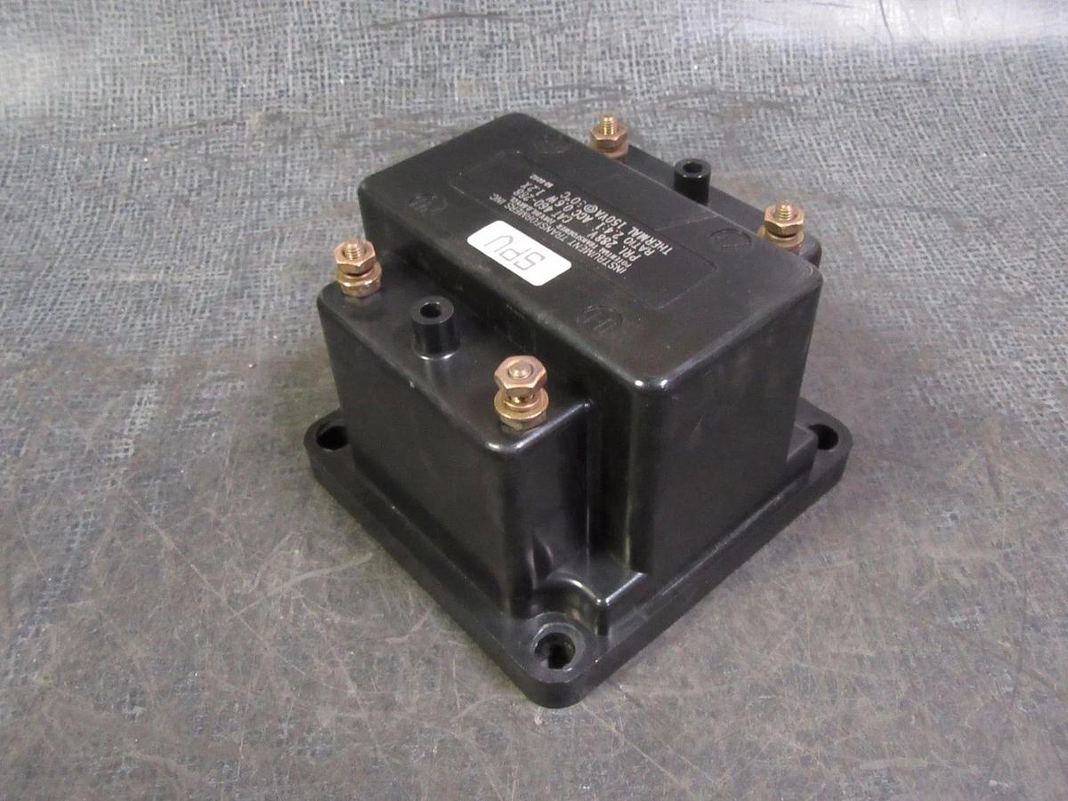 Used INSTRUMENT TRANSFORMERS POTENTIAL TRANSFORMER # 460-288 PRI: 288V RATIO 2.4 : 1