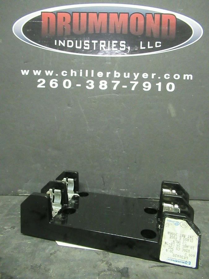 Used MARATHON FUSE HOLDER 6R30A2B FOR 30 AMP 600 V CLASS R FUSES **WARRANTY**