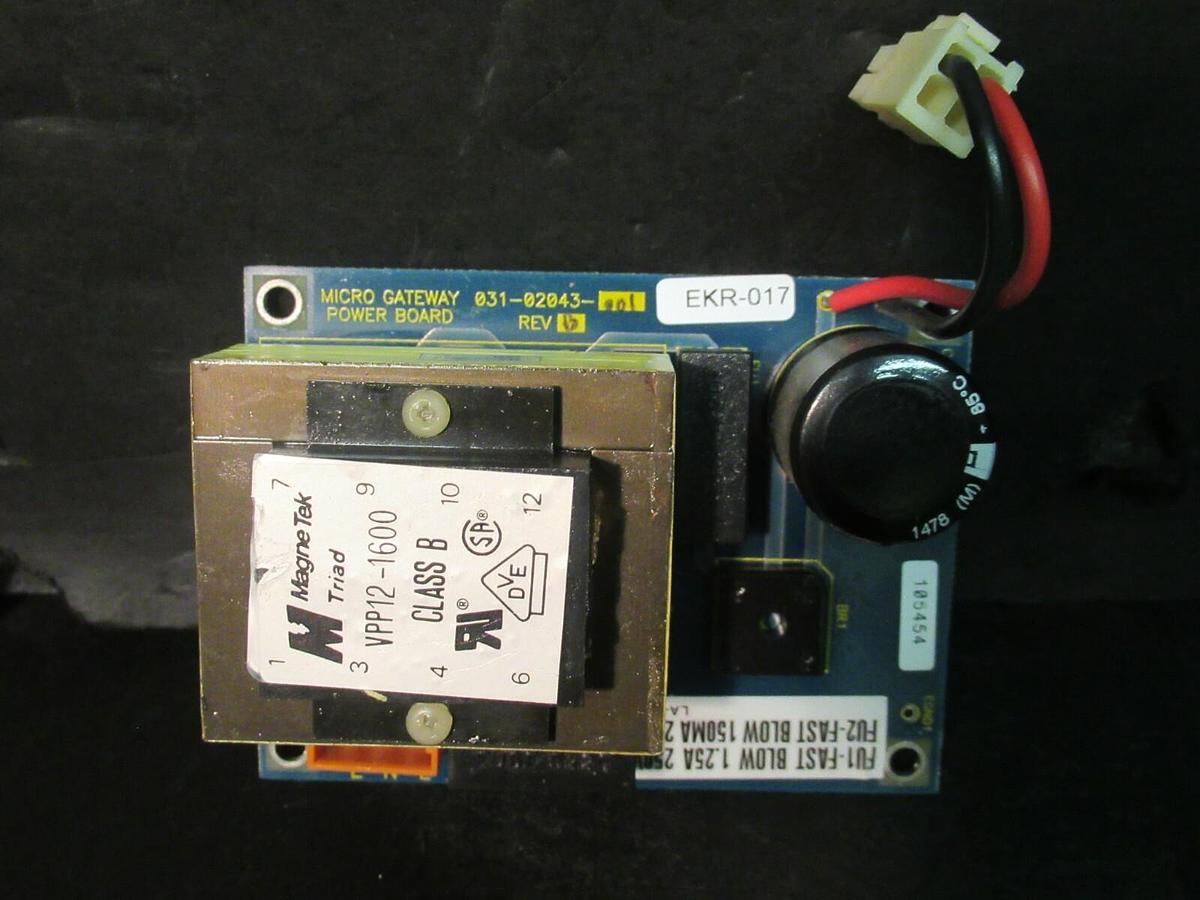 Used YORK MICRO GATEWAY CIRCUIT POWER SUPPLY BOARD 031-02043-001 REV B 031-02043 C