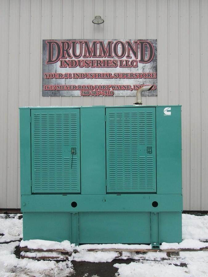 Used 40 KW 50 KW DIESEL GENERATOR CUMMINS 120/240V B3.9-G1 RECONNECTABLE VIDEO