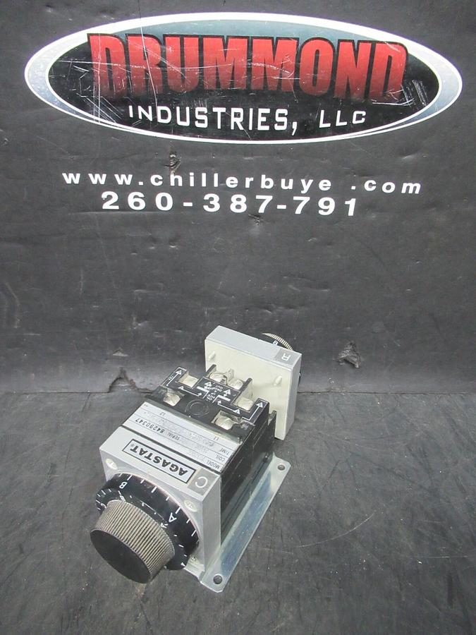Used AGASTAT TIME DELAY RELAY 2-20 SECONDS 7032CC 24 VDC VOIL 600 VAC 10 AMP