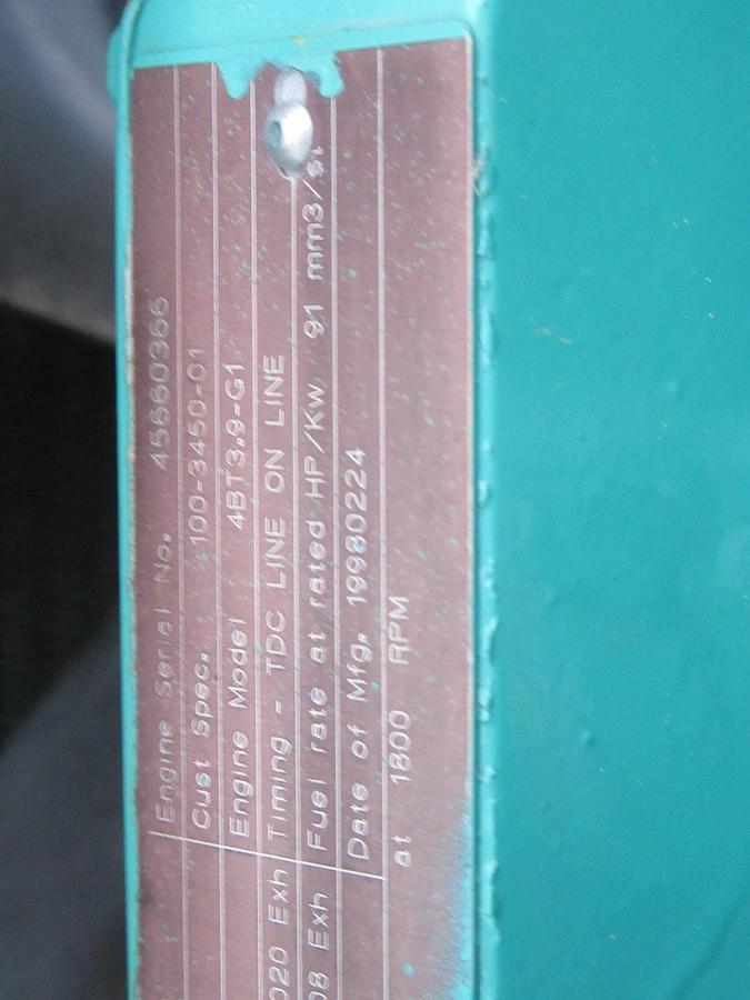 Used 40 KW 50 KW DIESEL GENERATOR CUMMINS 120/240V B3.9-G1 RECONNECTABLE VIDEO