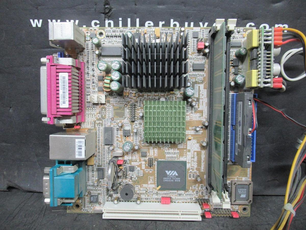 Used VIA TECHNOLOGIES MOTHERBOARD EPIA-5000AG REV. E 13H016100 **WARRANTY**