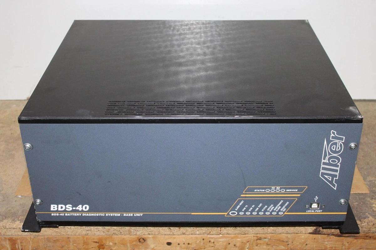 Used ALBER BDS-40 BATTERY DIAGNOSTIC SYSTEM BASE UNIT 1003750P-CRAB61 120 VAC