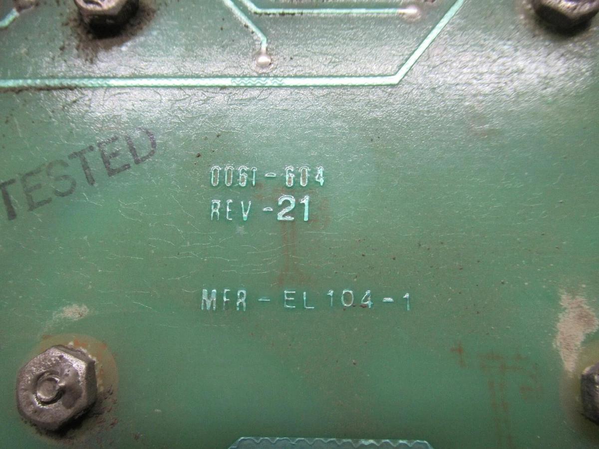 Used WESTINGHOUSE SOFT STARTER CONTROL BOARD 9032-236HXA REV. 37 0061-604 REV. 21