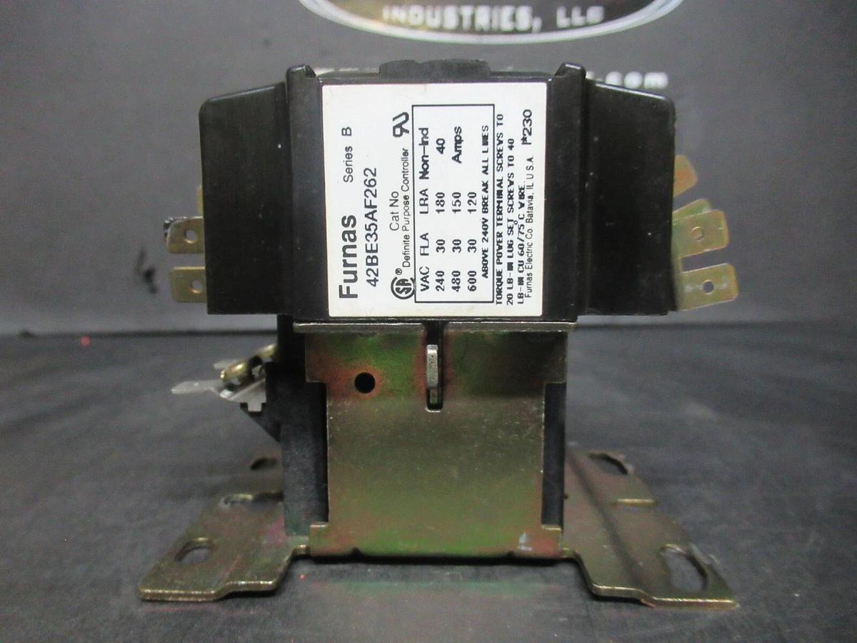 Used FURNAS CONTACTOR 42BE35AF262 30 AMP 600 VAC 3-POLE **WARRANTY**