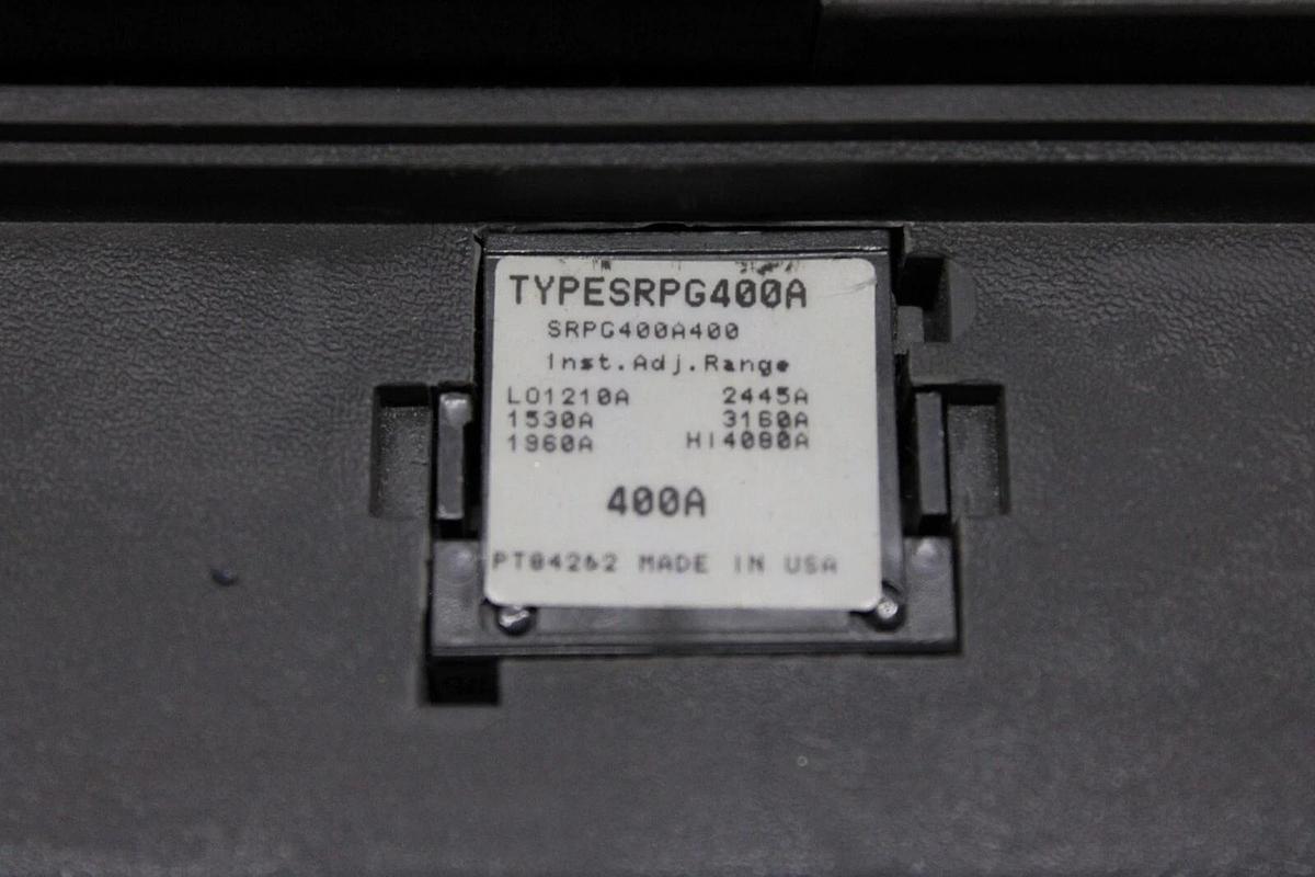 Used GE SPECTRA RMS CIRCUIT BREAKER SGDA32AT0400 400 AMP 240 VAC 3-POLE **WARRANTY**