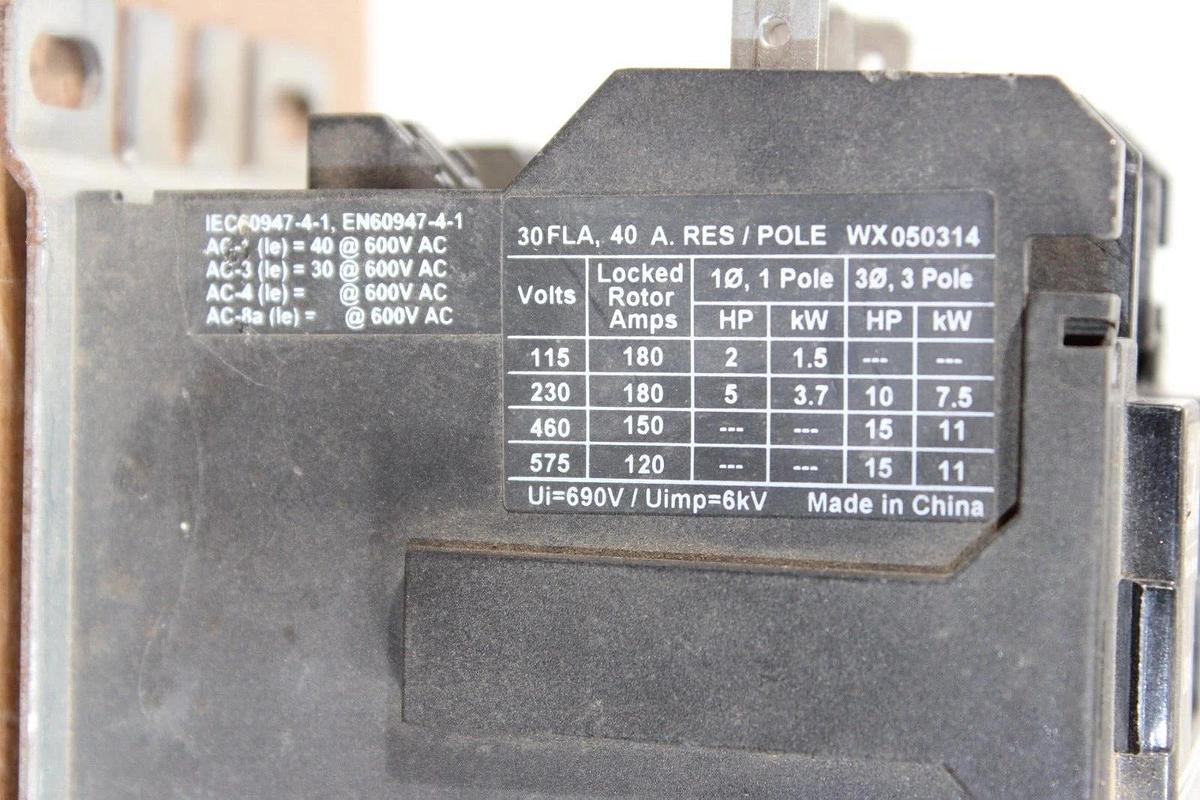 Used EATON CONTACTOR C25DND330A 30 AMP 600 VAC 15 HP 3-POLE **WARRANTY**