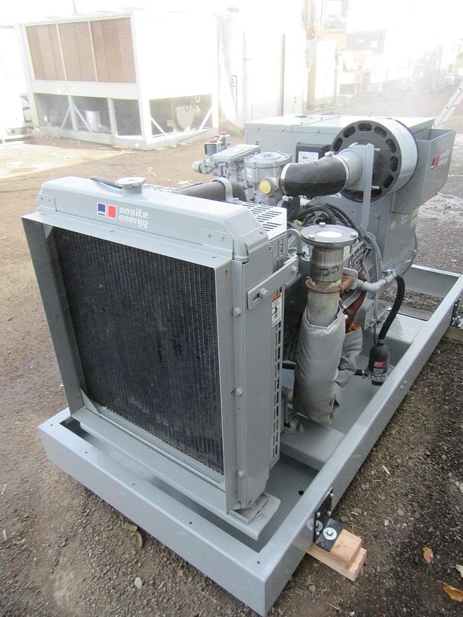 Used 30 KW GENERATOR MTU 4.3 NATURAL GAS LP PROPANE 120/240 VOLT 1PH 89 HRS 40KW 2015