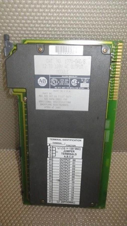 Used ALLEN BRADLEY 12 TO 120 VAC OUTPUT MODULE 8 AMP MODEL 1771-OAD/B **WARRANTY**