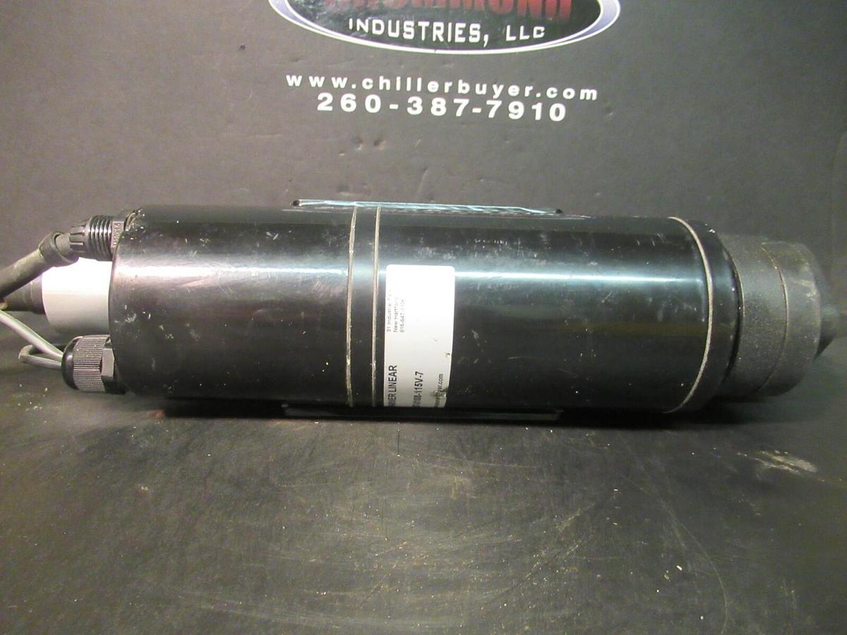 Used WARNER LINEAR B-TRACK SCREW ACTUATOR K2EP1.2G30-115V-BR-06R90 027-0188-115V-7