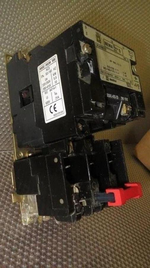Used SQUARE D NEMA SIZE 0 STARTER CLASS 8536 TYPE SBO2S **WARRANTY INCLUDED**