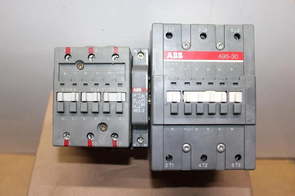 Used ABB CONTACTOR A95-30 125 AMP 600 VAC 75 HP 3-PHASE W/ 024-31106-000 *WARRANTY*