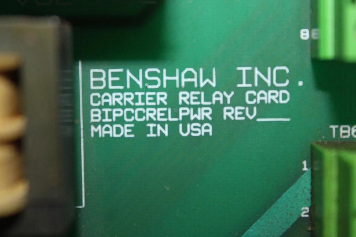 Used BENSHAW CARRIER RELAY CARD CIRCUIT BOARD BIPCCRELPWR **WARRANTY**