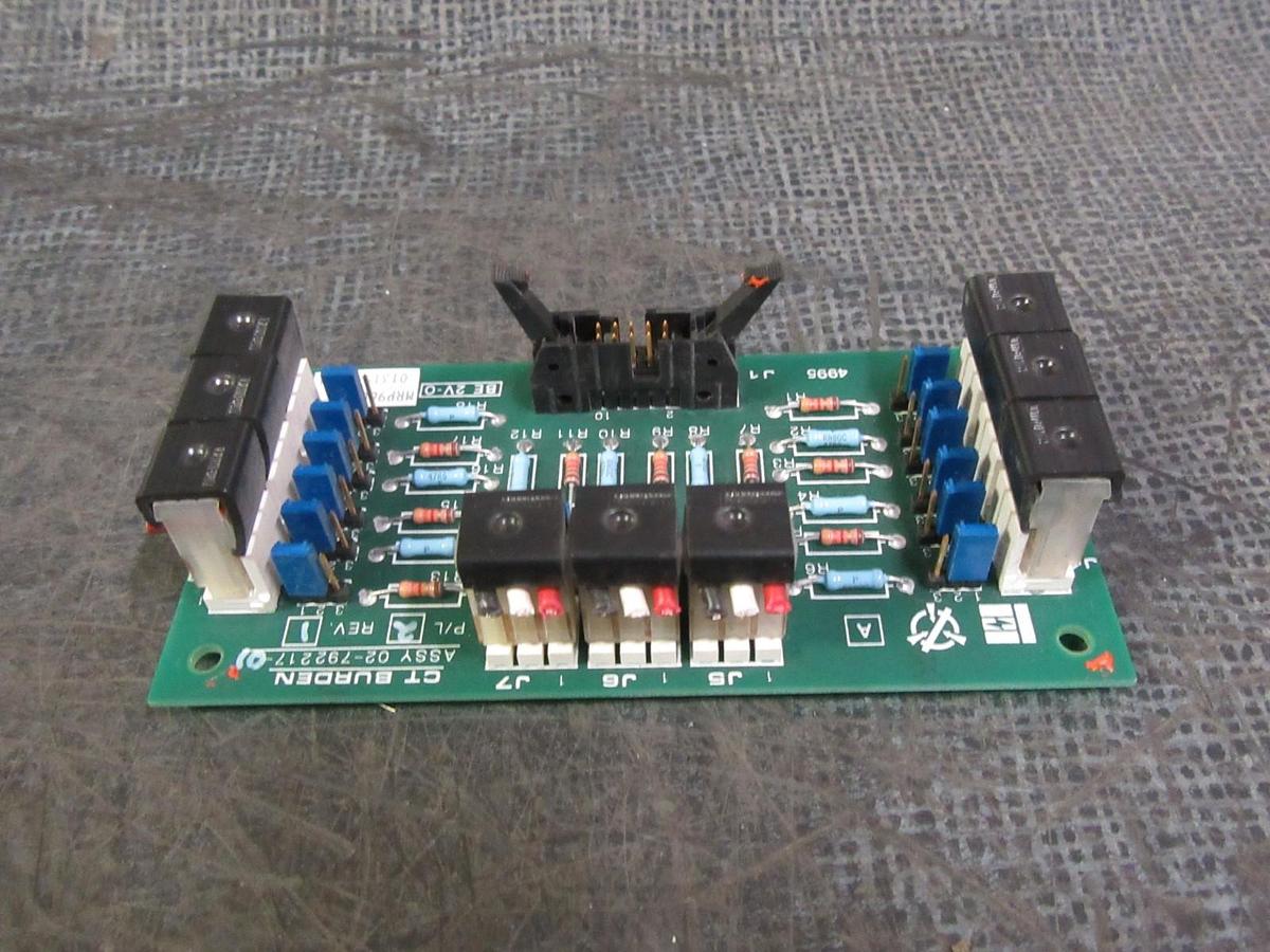 Used LIEBERT CT BURDEN CIRCUIT BOARD 02-792217-01 P/L 2 REV 1 MRP960130