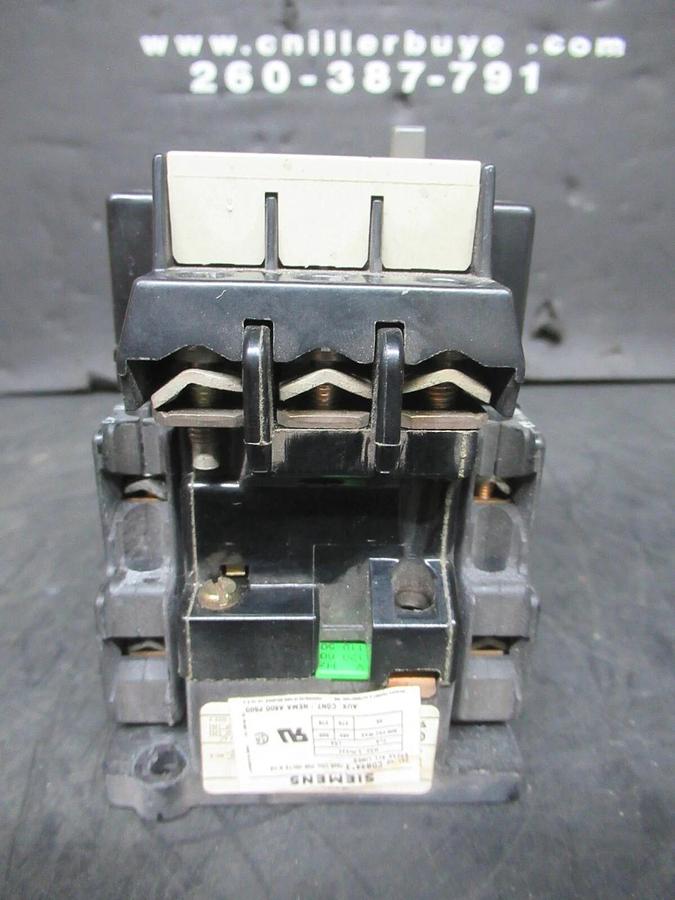 Used SIEMENS CONTACTOR CDB48*3 600 VAC 45 AMP 110/120 V COIL **WARRANTY**