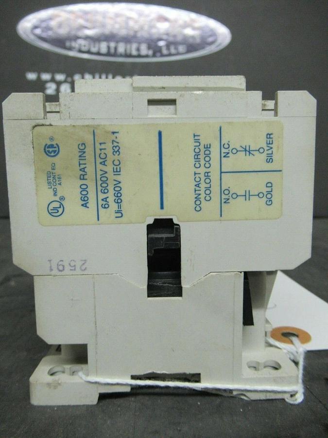 Used EATON CONTACTOR D15CR31 SER. A1 600 VAC COIL: 110/120V **WARRANTY INCLUDED**
