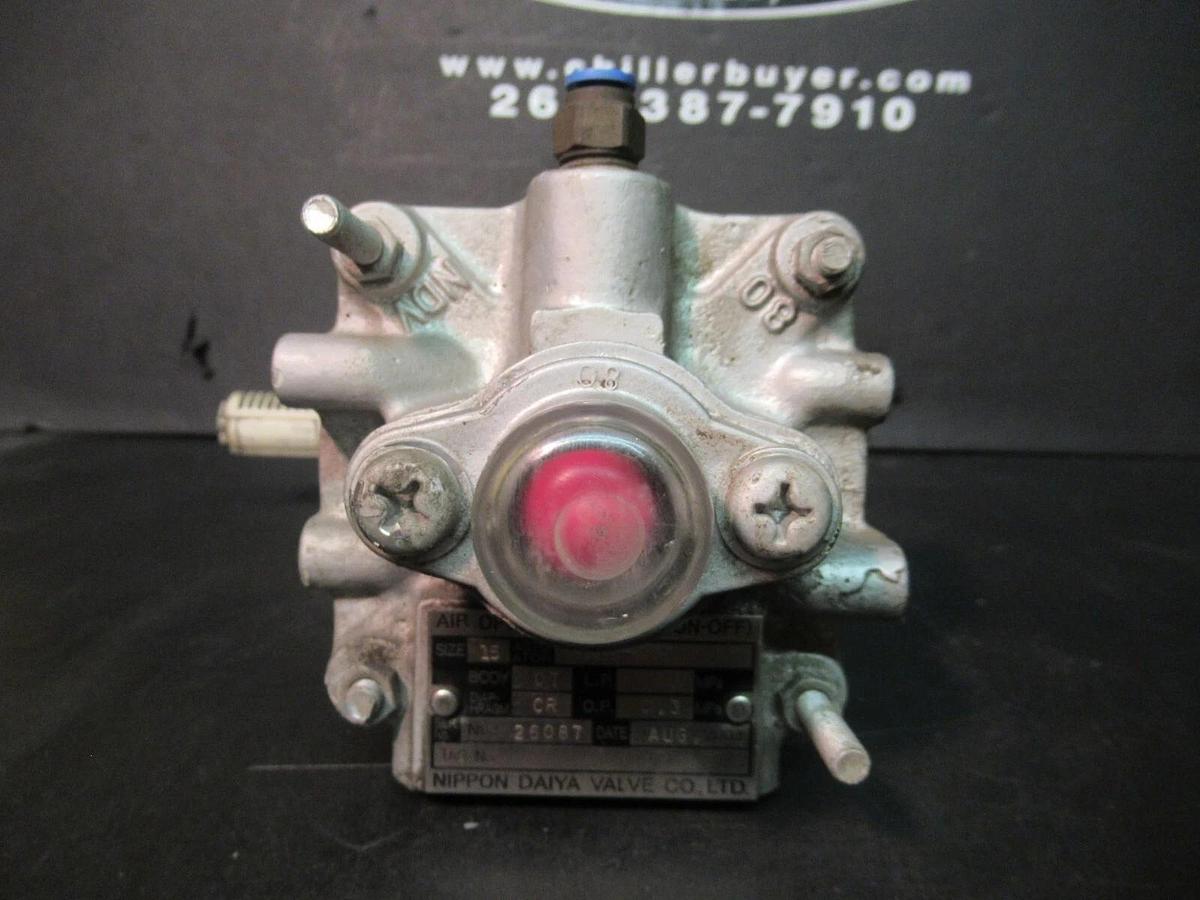 Used NIPPON DAYA AIR OPERATED STEEL VALVE HC14N-0841 DIAMETER: 15 MM CR DIAPHRAM
