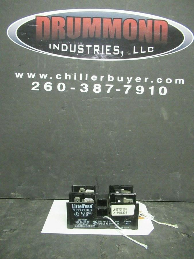 Used LITTELFUSE FUSE LUG SET LR60030C2SQ 600 VOLTS 30 AMP **WARRANTY INCLUDED!**