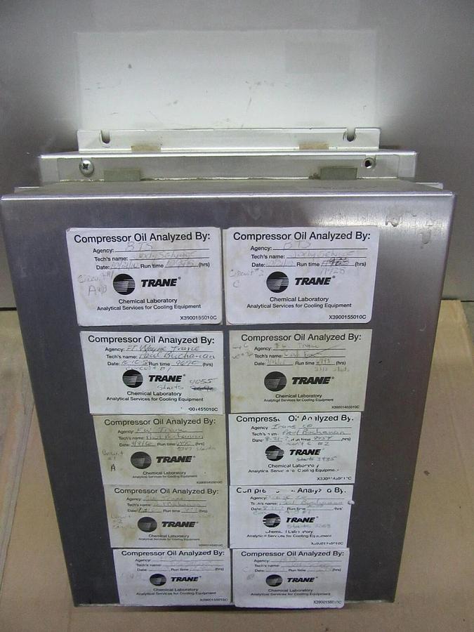 Used TRANE CHILLER CONTROL MODULE X13650361-01 REV. F W/ X13650475-05 REV. G