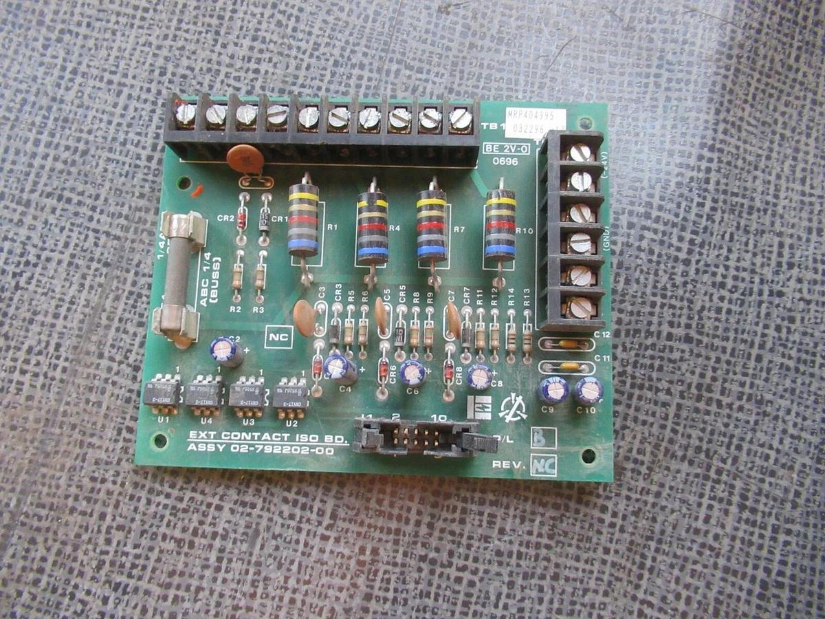 Used LIEBERT EXT CONTACT ISO CIRCUIT BOARD 02-792202-00 **WARRANTY INCLUDED**