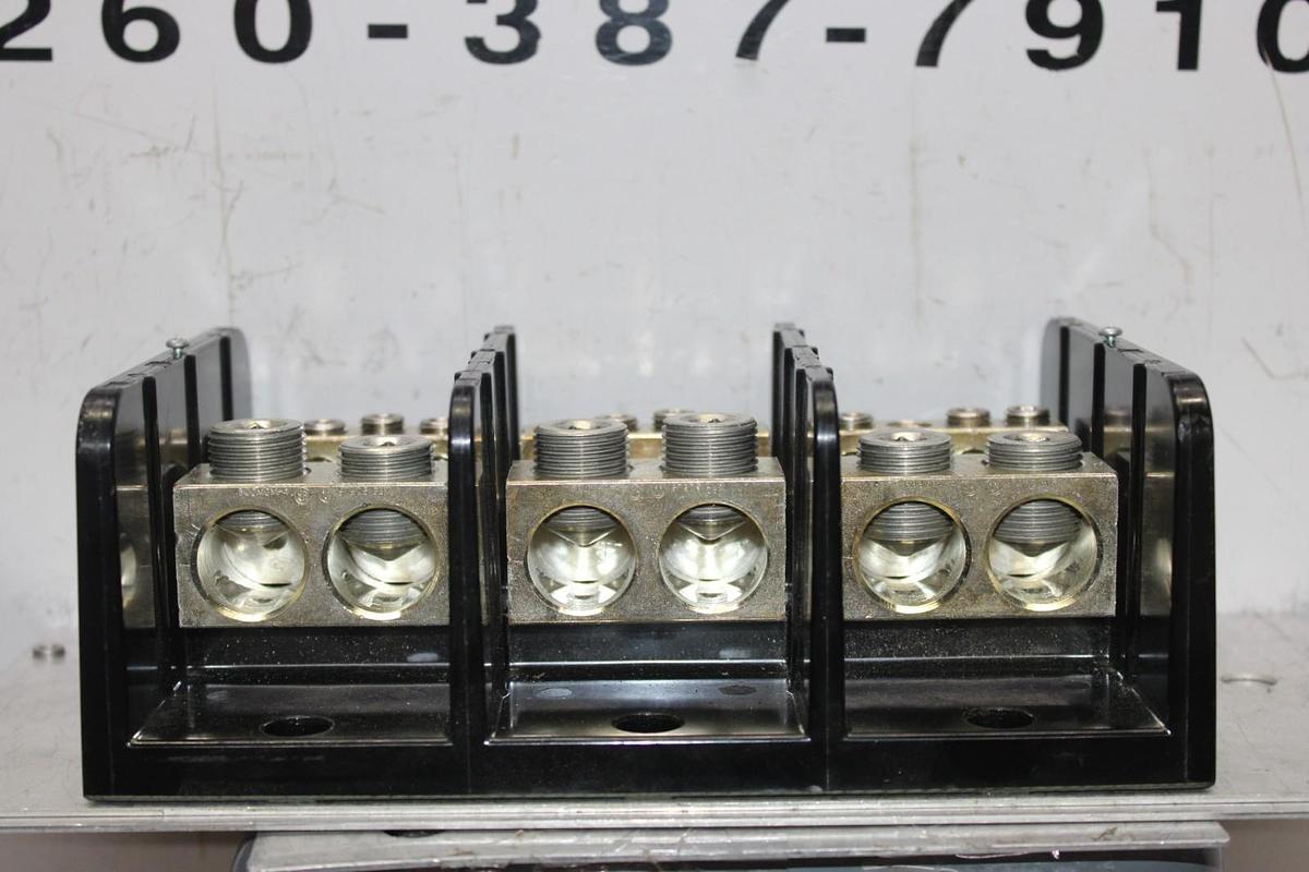 Used SQUARE D WIRE TERMINAL BLOCK 9080-LBC365208 760 AMP 600 VOLT CU WIRE ONLY