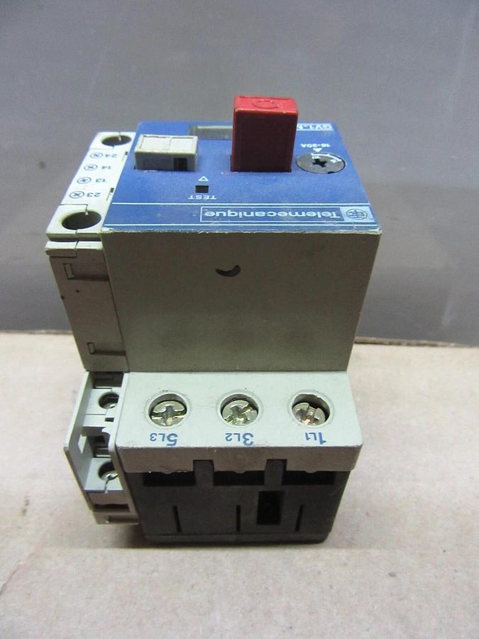 Used TELEMECANIQUE MANUAL MOTOR STARTER GV1-M21 600 VAC 15 HP 20 AMP 3-PHASE