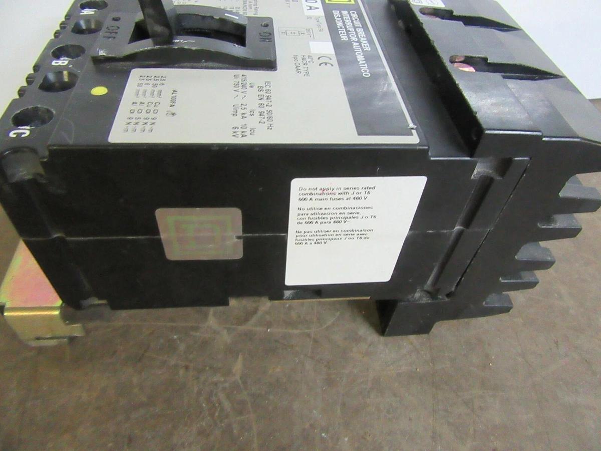 SQUARE D I-LINE BREAKER FA36060 3-POLE 60 AMP 600 VAC W/ LUGS **WARRANTY**