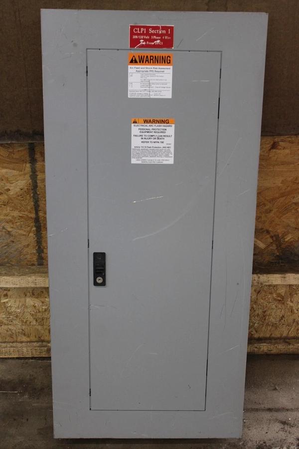 Used GENERAL ELECTRIC SERVICE PANELBOARD AB43B 225 AMP 208Y/120V 3-PHASE NEMA 1