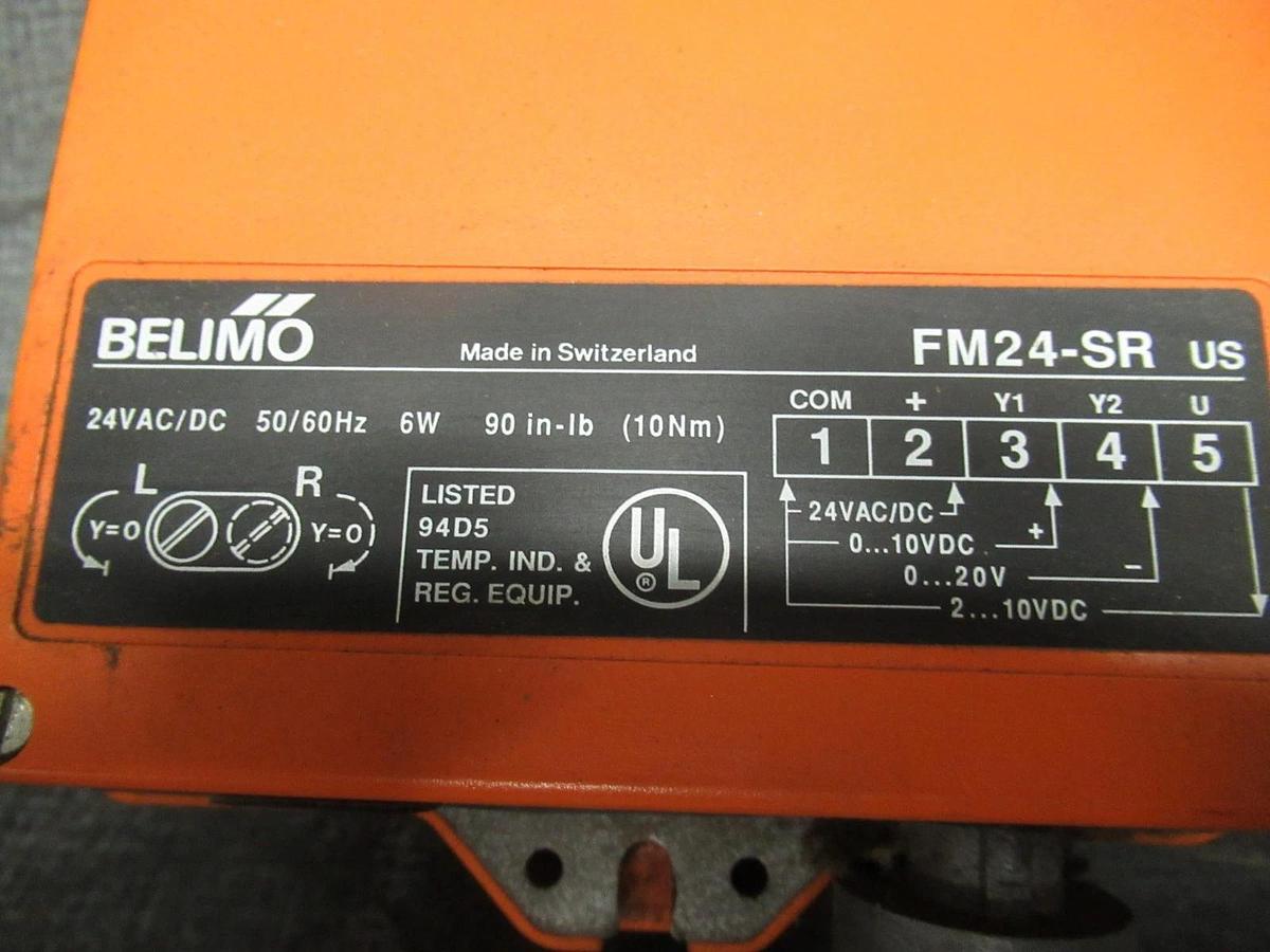 Used BELIMO ACTUATOR FM24-SR 24VAC/VDC 6W **WARRANTY INCLUDED**