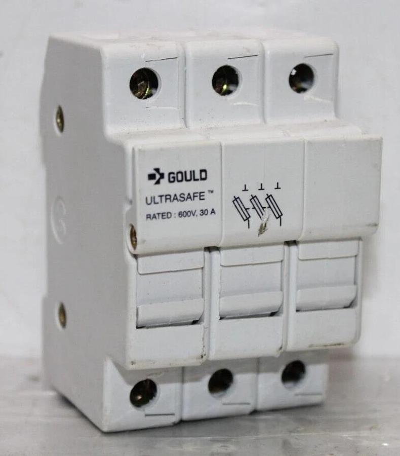 Used GOULD ULTRASAFE FUSE HOLDER USM3 3-POLE 600 VOLT 30 AMP **WARRANTY**