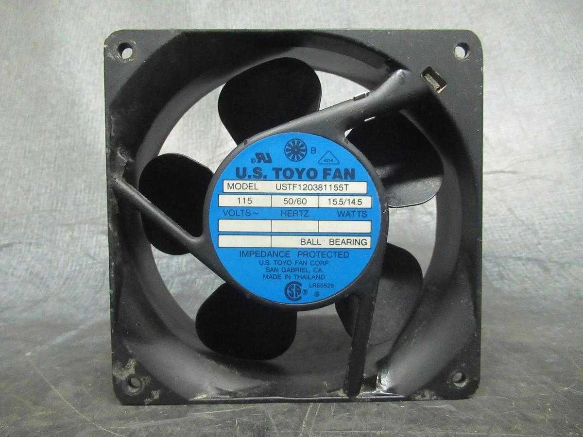 Used US TOYO FAN USTF120381155T 115VAC 50/60HZ 15.5/14.5WATTS **WARRANTY INCLUDED**