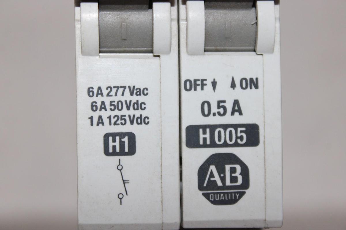 Used ALLEN BRADLEY CIRCUIT BREAKER 1492-ACB 277 VAC 6 AMP 2-POLE