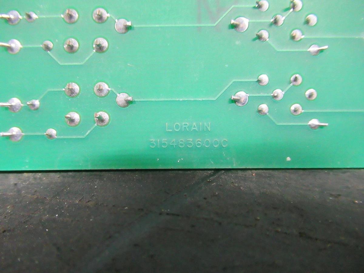 Used LORAIN CIRCUIT BOARD 315483600C / 486770300 **WARRANTY INCLUDED**