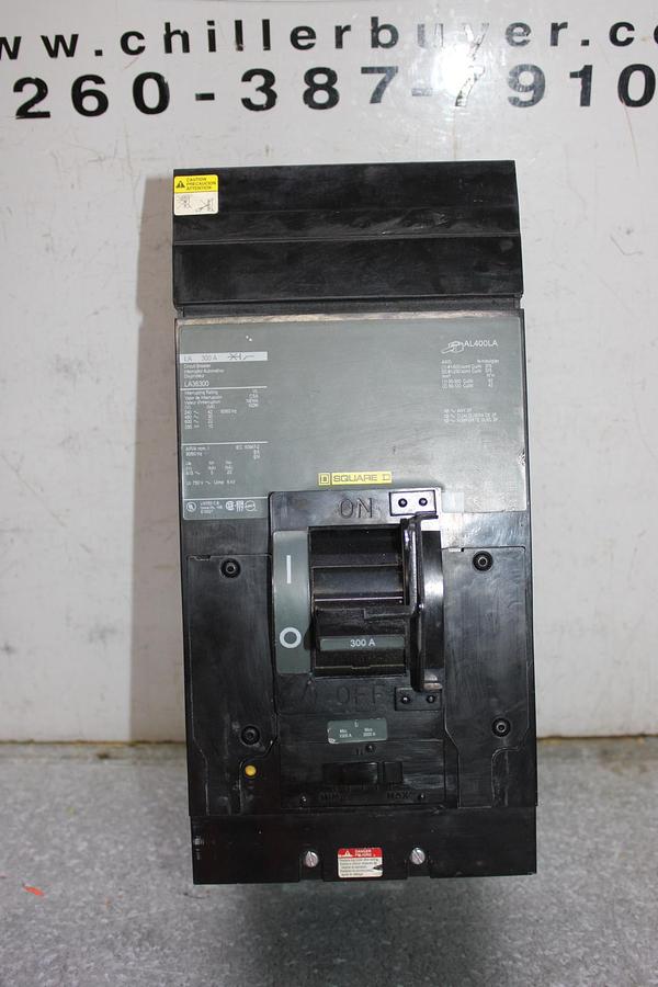 Used SQUARE D POWERPACT I-LINE CIRCUIT BREAKER LDA36600U31X 600 AMP 600 VAC 3-POLE