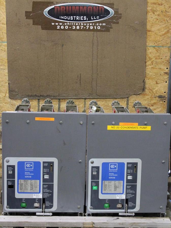 Used CUTLER-HAMMER VACUUM CIRCUIT BREAKER 50VCP-WND250 1200 AMP 5KV VCPW-ND