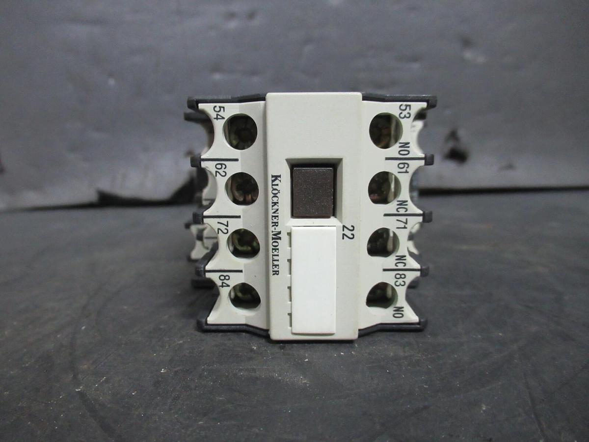 Used KLOCKNER-MOELLER CONTACTOR DIL-R-40 W/ 22-DIL 600 VAC 15 AMP COIL: 110/120 VOLT